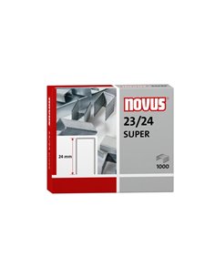 Boîte de 1 000 agrafes galvanisées 23/24 Novus pour agrafeuses robustes