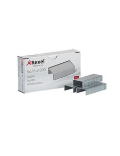 Boîte de 1 000 agrafes Rexel 24/6 - Jusqu'à 20 feuilles - Acier haute qualité - Pointe de 6 mm