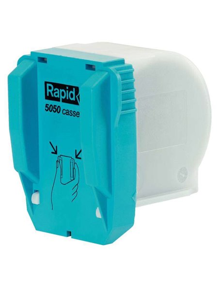 Cartouche d'agrafes Rapid R5050 - Agrafe jusqu'à 50 feuilles de papier - Chargement facile - Breveté - Remplacement de pièce - N