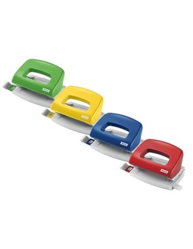 Perforatrice portable Petrus 50 - Jusqu'à 10 feuilles - Marques de format - Perforations de 5,5 mm - Couleurs assorties