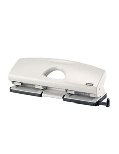 Perforatrice 4 trous Petrus 72 - Jusqu'à 16 feuilles - Alignement facile - Vidage facile - Format A4 - Perforations 5,5 mm