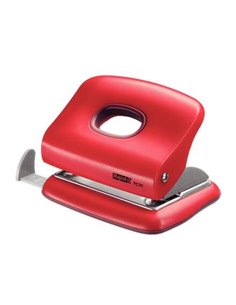 Perforatrice Rapid FC20 - Jusqu'à 20 feuilles - Vidage facile - Perforations 5,5 mm - Rouge