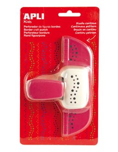 Perforatrice à points Apli - Hauteur de forme : 1 cm - Guide de découpe pré-imprimé - Support pour papier - Idéale pour le scrap