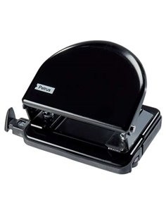 Perforatrice métallique classique Petrus 52 - Jusqu'à 20 feuilles - Marques de format - Vidage facile - Perforations 5,5 mm - No