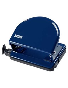 Perforatrice métallique classique Petrus 52 - Jusqu'à 20 feuilles - Marques de format - Vidage facile - Perforations 5,5 mm - Bl