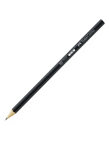 Crayon graphite Faber-Castell Castell 1111 2B - Mine incassable - Corps noir
