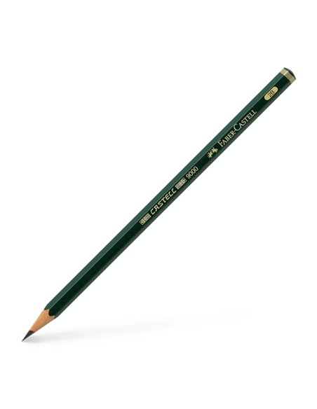Crayon graphite Faber-Castell Castell 9000 2B - Mine incassable - Écologique