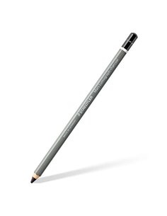 Crayon graphite Staedtler Mars Lumograph Fusain 100C - Mine S - Teneur élevée en carbone et en charbon - Bois issu de forêts dur