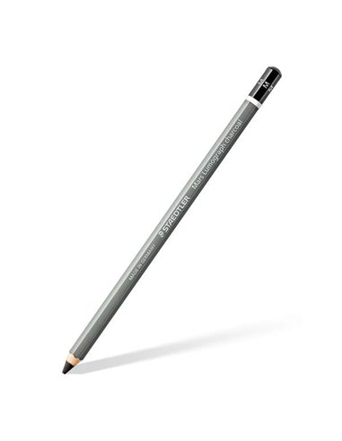 Crayon graphite Staedtler Mars Lumograph Fusain 100C - Mine M - Teneur élevée en carbone et en charbon - Bois issu de forêts dur
