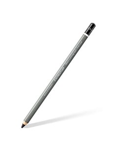 Crayon graphite Staedtler Mars Lumograph Fusain 100C - Mine H - Teneur élevée en carbone et en charbon - Bois issu de forêts dur