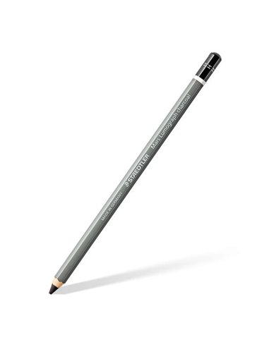 Crayon graphite Staedtler Mars Lumograph Fusain 100C - Mine H - Teneur élevée en carbone et en charbon - Bois issu de forêts dur