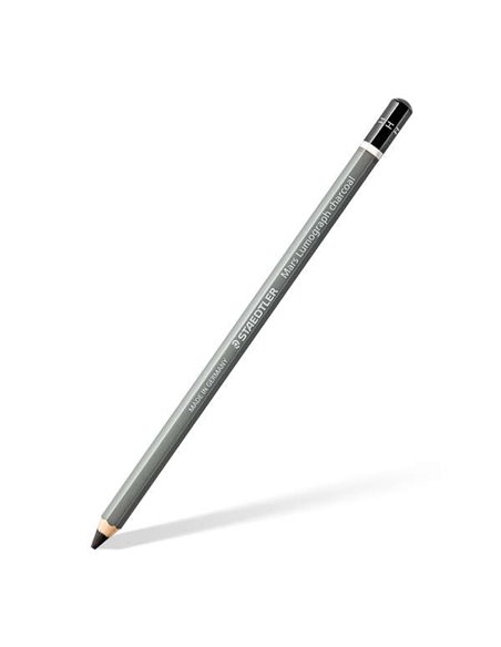 Crayon graphite Staedtler Mars Lumograph Fusain 100C - Mine H - Teneur élevée en carbone et en charbon - Bois issu de forêts dur