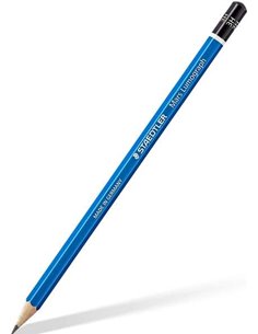 Crayon graphite hexagonal Staedtler Mars Lumograph 100 - Mine 3H - Résistance à la casse - Bois issu de forêts durables