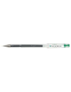 Stylo gel Pilot G-Tec C4 - Extra fin - Rechargeable - Bille 0,4 mm - Trait 0,2 mm - Vert