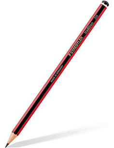 Crayon graphite hexagonal Staedtler Tradition 110 - Mine 2H - Résistance à la casse - Bois issu de forêts durables