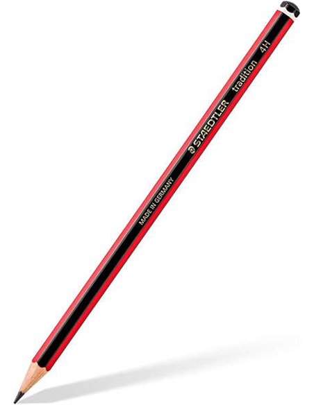 Crayon graphite hexagonal Staedtler Tradition 110 - Mine 4H - Résistant à la casse - Bois issu de forêts durables
