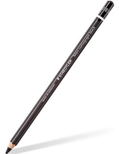Crayon graphite Staedtler Mars Lumograph Black Artist 100B - Mine 8B - Résistant à la casse - Bois issu de forêts durables