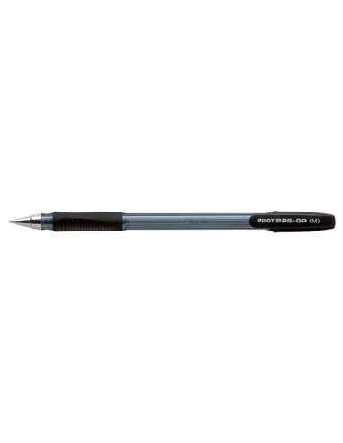 Stylo bille Pilot BPS-GP, pointe moyenne 1 mm, trait 0,25 mm, rechargeable, noir