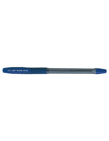 Stylo à bille Pilot BPS-GP - Rechargeable - Pointe moyenne 1 mm - Trait 0,25 mm - Bleu