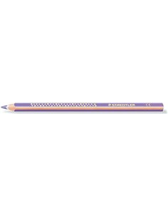 Crayon de couleur triangulaire Staedtler Jumbo Noris 128 - Mine 4 mm - Résistant à la casse - Design ergonomique - Violet