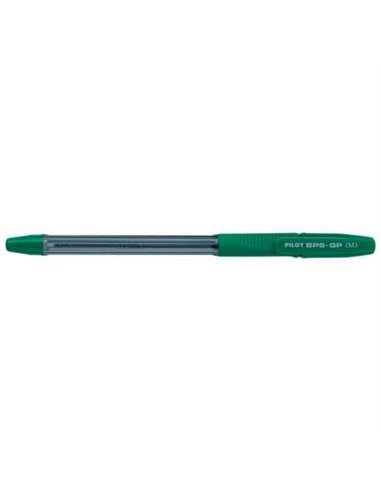 Stylo à bille Pilot BPS-GP - Rechargeable - Pointe moyenne 1 mm - Trait 0,25 mm - Vert