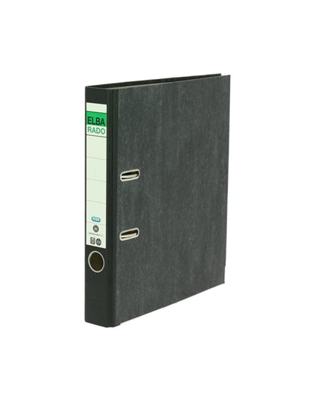Classeur à levier Elba Rado - Format A4 - Capacité 50 mm - Motif marbré classique