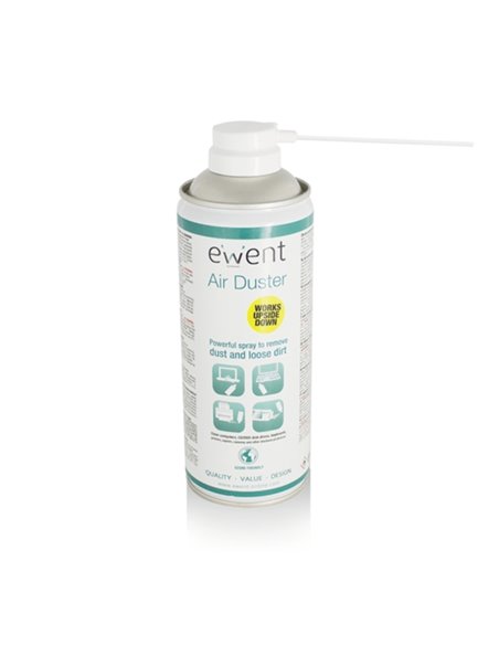 Spray à air comprimé Ewent - Inversible - 220 ml - Applicateur pour zones difficiles - Couleur transparente