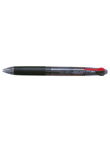 Stylo bille rétractable Pilot GP4 Begreen - Pointe ronde 1 mm - Trait 0,27 mm - Plastique recyclé à 78,2 % - Rechargeable - Poig
