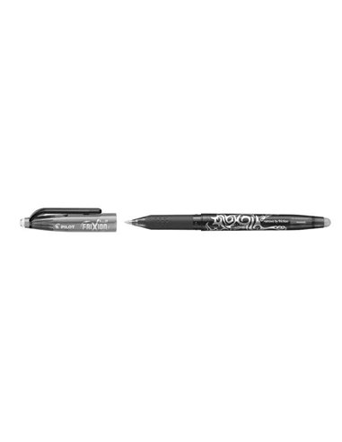 Stylo gel effaçable Pilot Frixion Ball - Pointe 0,7 mm - Trait 0,4 mm - Poignée ergonomique - Noir