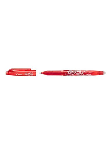 Stylo gel effaçable Pilot Frixion Ball - Pointe 0,7 mm - Trait 0,4 mm - Poignée ergonomique - Rouge