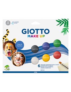Giotto Make Up Classic Pack de 6 maquillages visage - Se rince à l'eau - Testé dermatologiquement - Couleurs classiques assortie