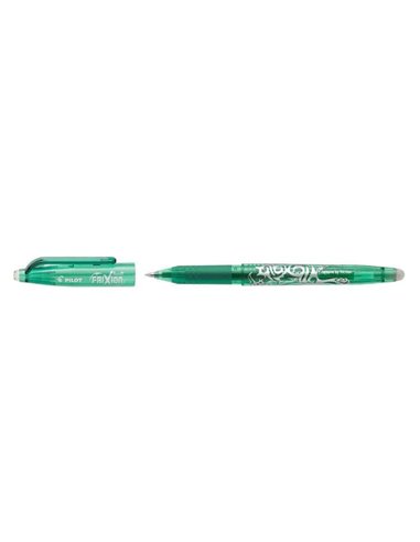 Stylo gel effaçable Pilot Frixion Ball - Pointe 0,7 mm - Trait 0,4 mm - Poignée ergonomique - Vert