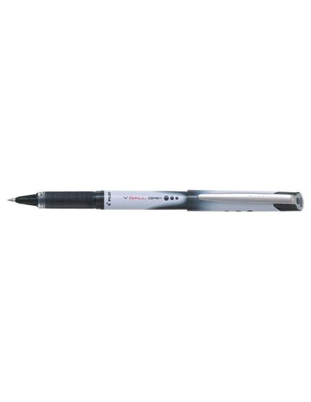 Stylo à encre liquide Pilot V Ball Grip 05 - Pointe conique 0,5 mm - Course 0,3 mm - Grip caoutchouc - Noir