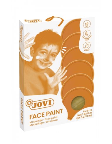 Trousse de maquillage crème Jovi - Hypoallergénique - À base d'huile - Application facile - Excellente couvrance - 12 couleurs m