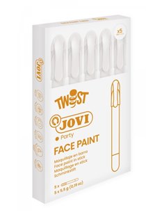 Bâton de peinture pour le visage Jovi Twist - Hypoallergénique - À base d'eau - Application facile - Excellente couvrance - Séch