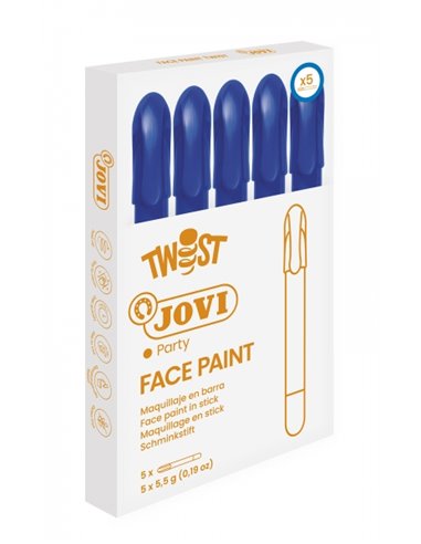 Bâton de peinture pour le visage Jovi Twist - Hypoallergénique - À base d'eau - Application facile - Excellente couvrance - Séch