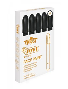 Bâton de peinture pour le visage Jovi Twist - Hypoallergénique - À base d'eau - Facile à appliquer et à retirer - Excellente cou