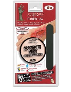 Pot de cire Alpino Special FX pour plaies, déformations, cicatrices, etc. - Contient une spatule applicatrice - Se lave à l'eau 