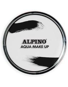 Poudre de maquillage aquarelle Alpino Aqua Make-up - Se lave à l'eau et au savon - Blanc