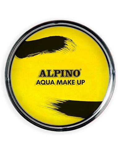 Poudre de maquillage aquarelle Alpino Aqua Make-up - Se lave à l'eau et au savon - Jaune