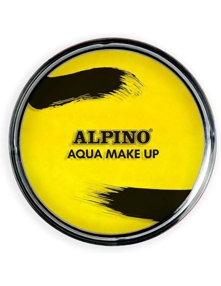 Poudre de maquillage aquarelle Alpino Aqua Make-up - Se lave à l'eau et au savon - Jaune