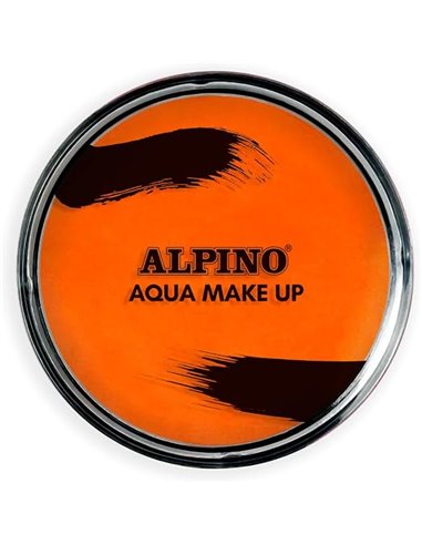 Poudre de maquillage aquarelle Alpino Aqua Make-up - Se lave à l'eau et au savon - Orange