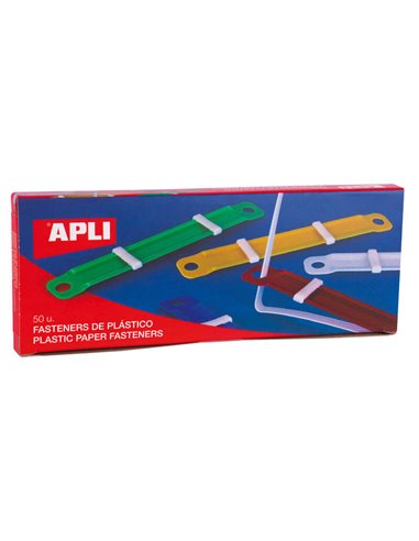 Apli Lot de 50 attaches plastiques avec languette - Dimensions 90 x 12 mm - Fermeture à compression - Idéal pour ranger les papi
