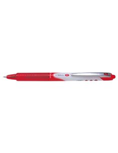 Stylo à encre liquide Pilot V Ball RT 07 - Rétractable - Pointe conique 0,5 mm - Course 0,25 mm - Grip caoutchouc - Rouge