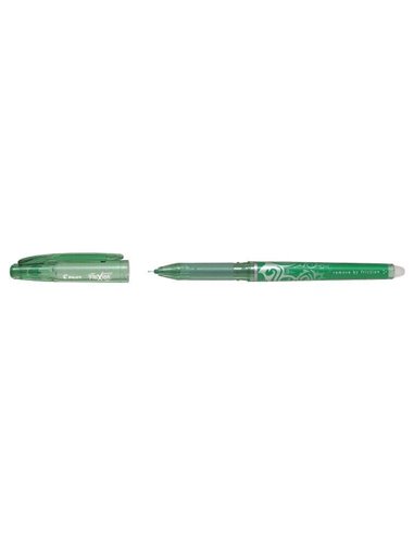 Stylo à encre gel effaçable Pilot Frixion Point - Pointe aiguille 0,5 mm - Trait 0,25 mm - Poignée ergonomique - Vert