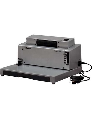Relieuse spirale électrique Fellowes Metal E 200R A4 - Perfore jusqu'à 20 feuilles - Relie jusqu'à 450 feuilles