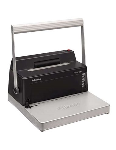 Relieuse spirale manuelle Fellowes Metal 100R A4 - Perfore jusqu'à 20 feuilles - Relie jusqu'à 450 feuilles