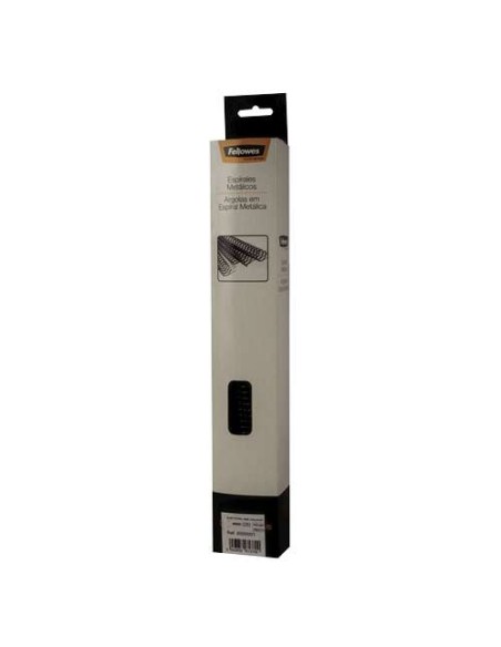 Fellowes Lot de 100 classeurs à spirales métalliques 14 mm - Jusqu'à 100 pages - Noir