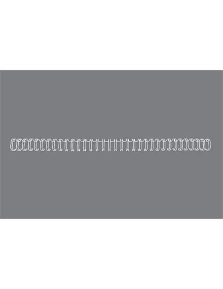 Lot de 100 fils de reliure GBC Wirebind de 6 mm pour reliures rondes ou carrées, pas de 3:1 - Format A4 - Pour 34 trous - Reliur