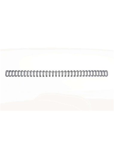Lot de 100 fils de reliure GBC Wirebind de 8 mm pour reliures rondes ou carrées, pas de 3:1 - Format A4 - 34 trous - Reliure jus